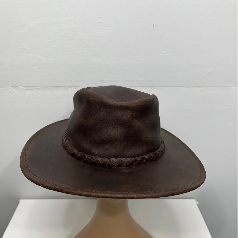Minnetonka Unisex Brown The Fold Up Hat / Size- Large